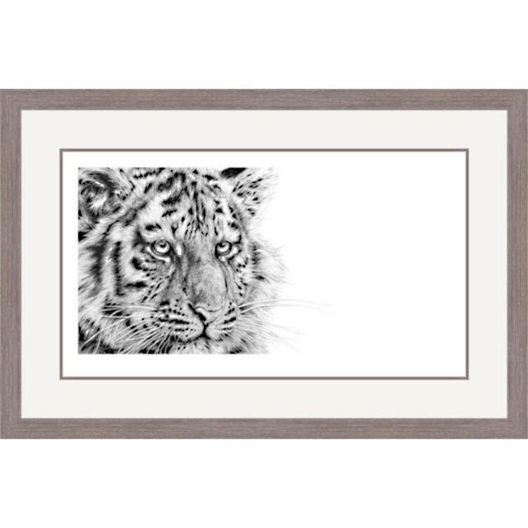 Snow Ghost - Siberian Tiger Framed Limited Edition Art Print by Jamie Boots
