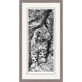 Above The Clouds - Snow Leopard Framed Limited Edition Art Print by Jamie Boots