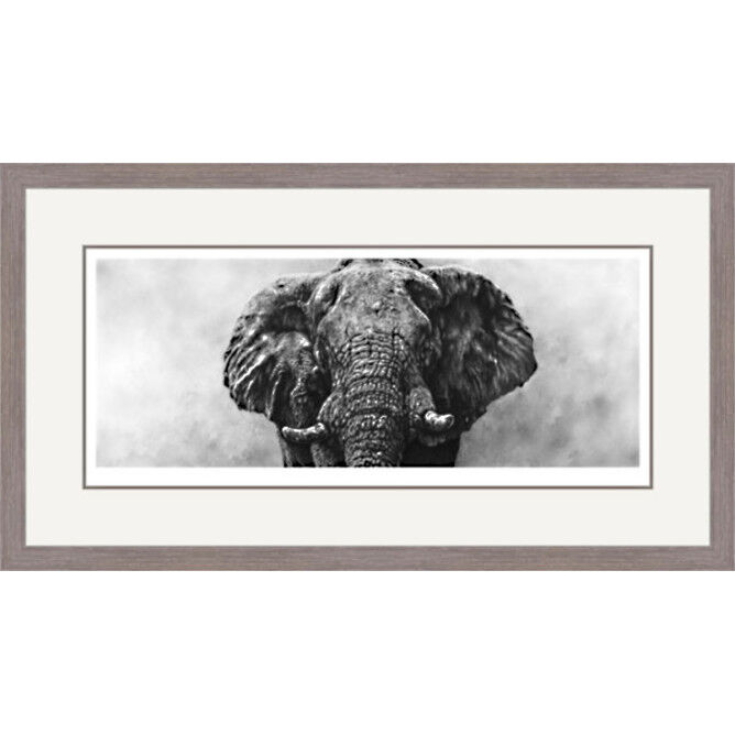 Thunder In The Dust - African Elephants Framed Limited Edition Art Print by Jamie Boots