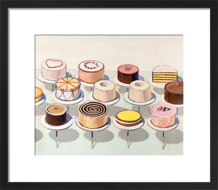 Cakes, 1963 Framed Art Print by Wayne Thiebaud