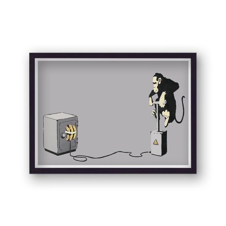 Monkey Detonator V2 Framed Art Print by Banksy