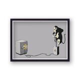 Monkey Detonator V2 Framed Art Print by Banksy