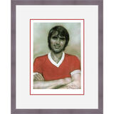 George Best - Man United Legend Framed Limited Edition Art Print by Stephen Doig