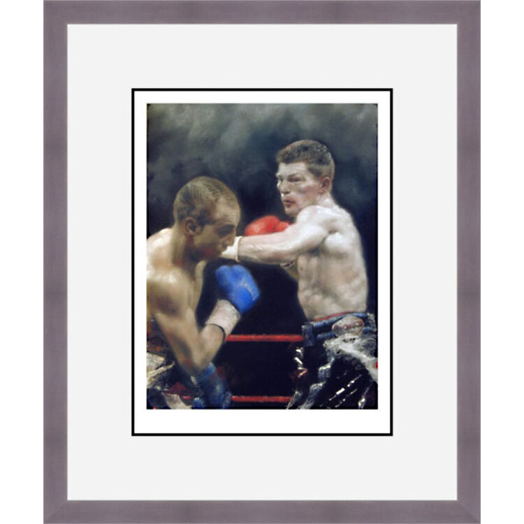 Ricky Hatton v Malignaggi 2008 Framed Limited Edition Art Print by Stephen Doig