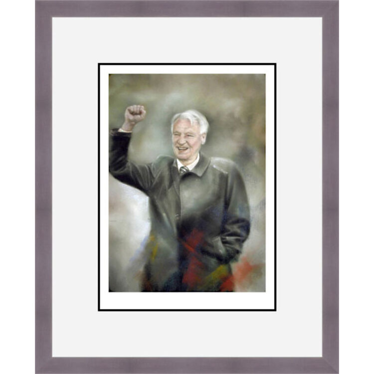 Sir Bobby Robson Limited Edition Art Print by Stephen Doig