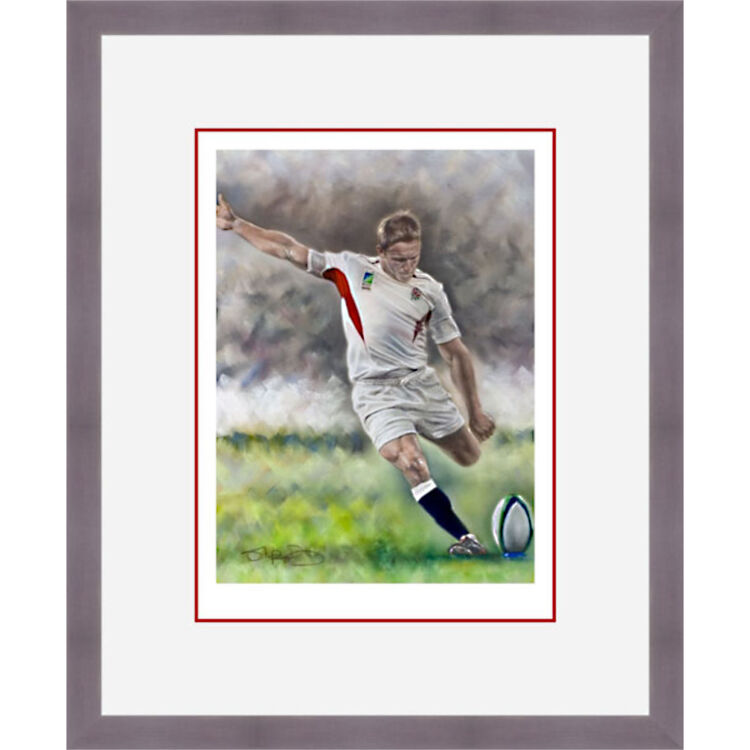 Jonny Wilkinson Framed Limited Edition Art Print by Stephen Doig