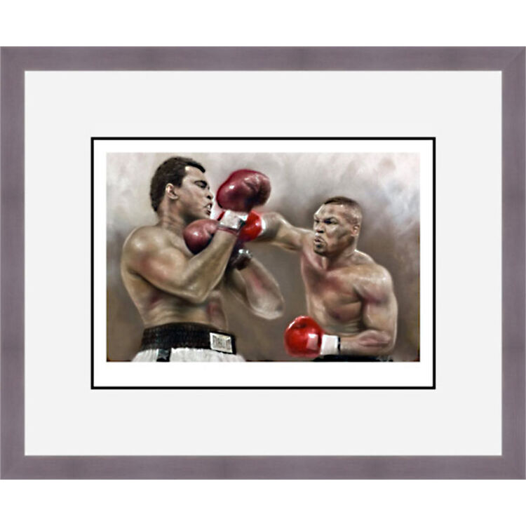 Billion Dollar Battle - Ali v Tyson Framed Limited Edition Art Print by Stephen Doig