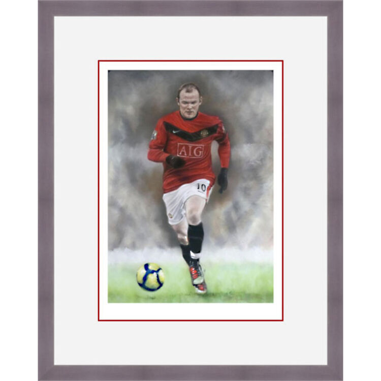 Wayne Rooney - Manchester United Legend Limited Edition Art Print by Stephen Doig