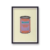 Tesco Value Tomato Soup Can Framed Art Print by Banksy