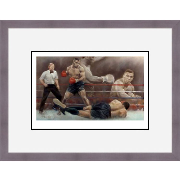 Dawn of A New Era - Tyson v Berbick Framed Limited Edition Art Print by Stephen Doig