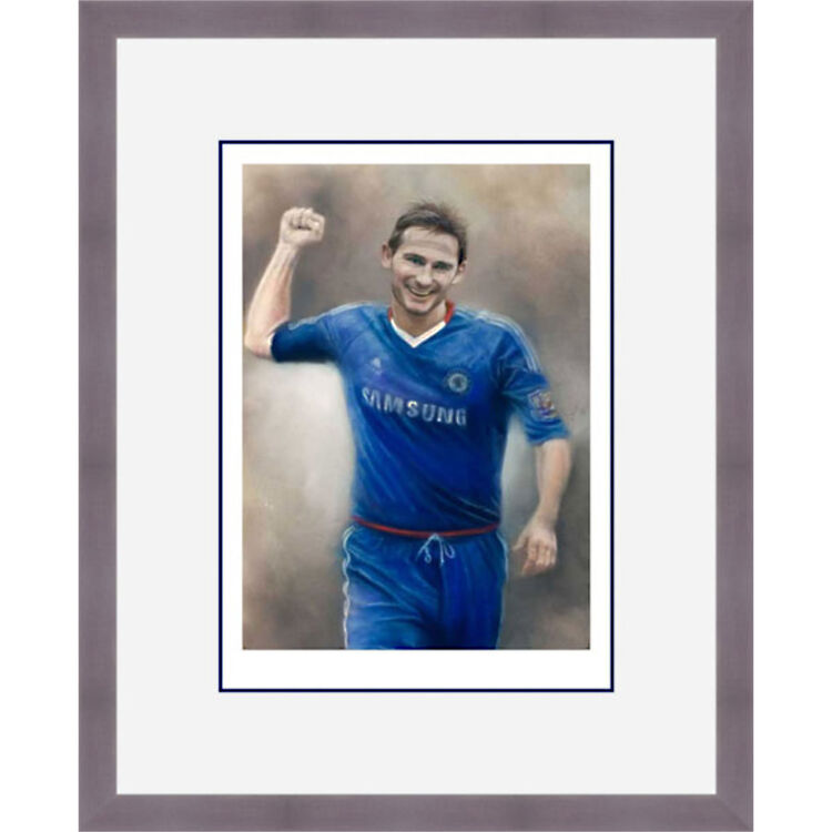 Frank Lampard - Chelsea Legend Framed Limited Edition Art Print by Stephen Doig