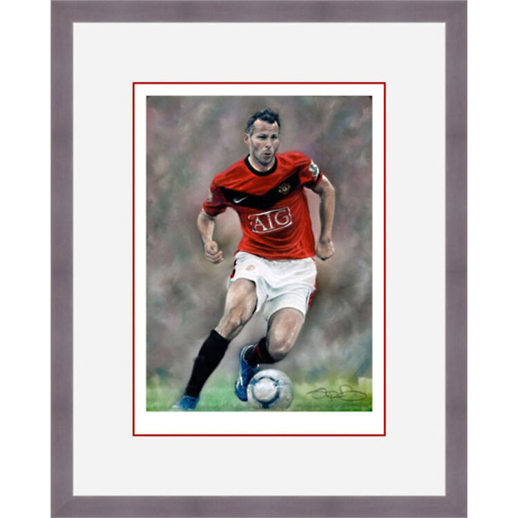 Ryan Giggs - Manchester United Legend Framed Limited Edition Art Print by Stephen Doig