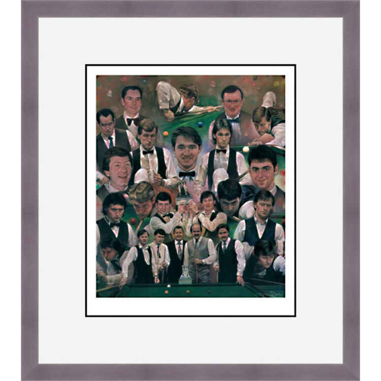 Masters of The Green Baize Framed Limited Edition Art Print by Stephen Doig