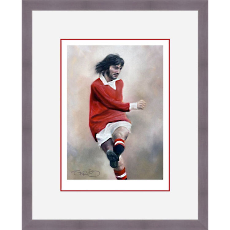 George Best - Man United Legend Framed Limited Edition Art Print by Stephen Doig