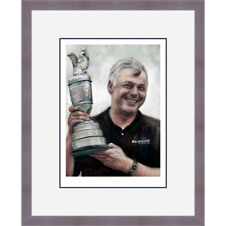 Darren Clarke - 2011 British Open Framed Limited Edition Art Print by Stephen Doig