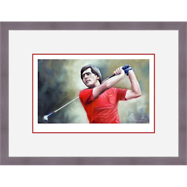 Seve Ballesteros Framed Limited Edition Art Print by Stephen Doig