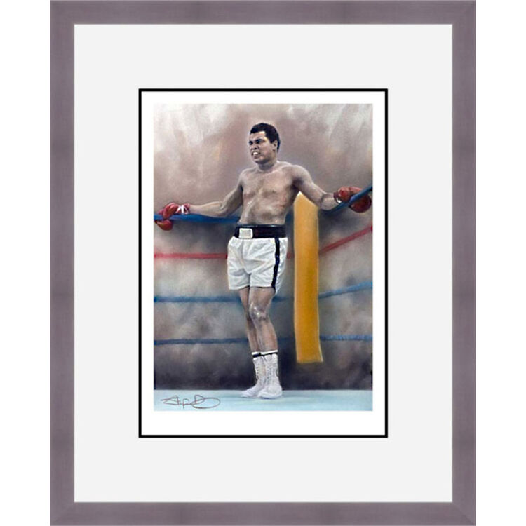 Handcuffed Lightning - Ali Framed Limited Edition Art Print by Stephen Doig
