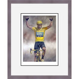 Bradley Wiggins - 2012 Tour De France Winner Framed Limited Edition Art Print by Stephen Doig