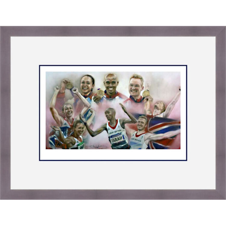 Super Saturday - London 2012 Framed Limited Edition Art Print by Stephen Doig