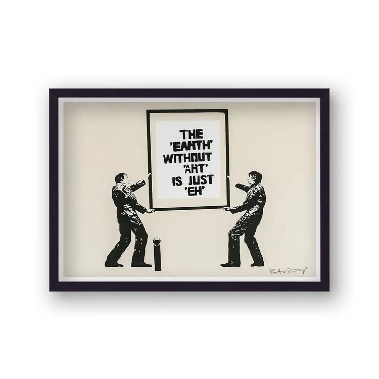 The Earth Without Art Framed Art Print by Banksy