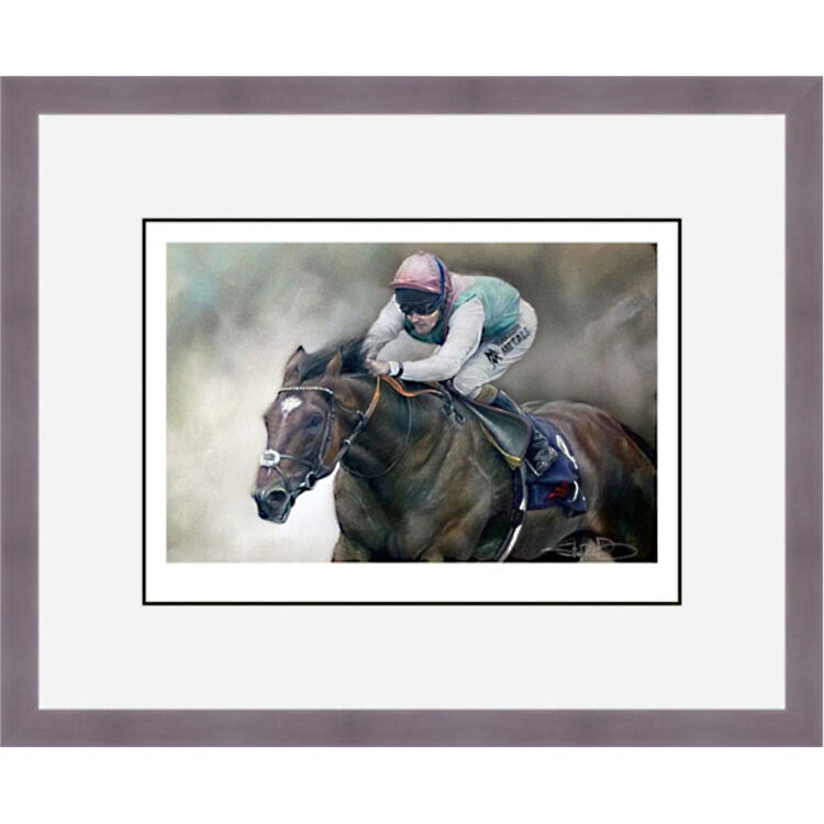Horsepower - Frankel Framed Limited Edition Art Print by Stephen Doig