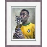 Pele Framed Limited Edition Art Print by Stephen Doig