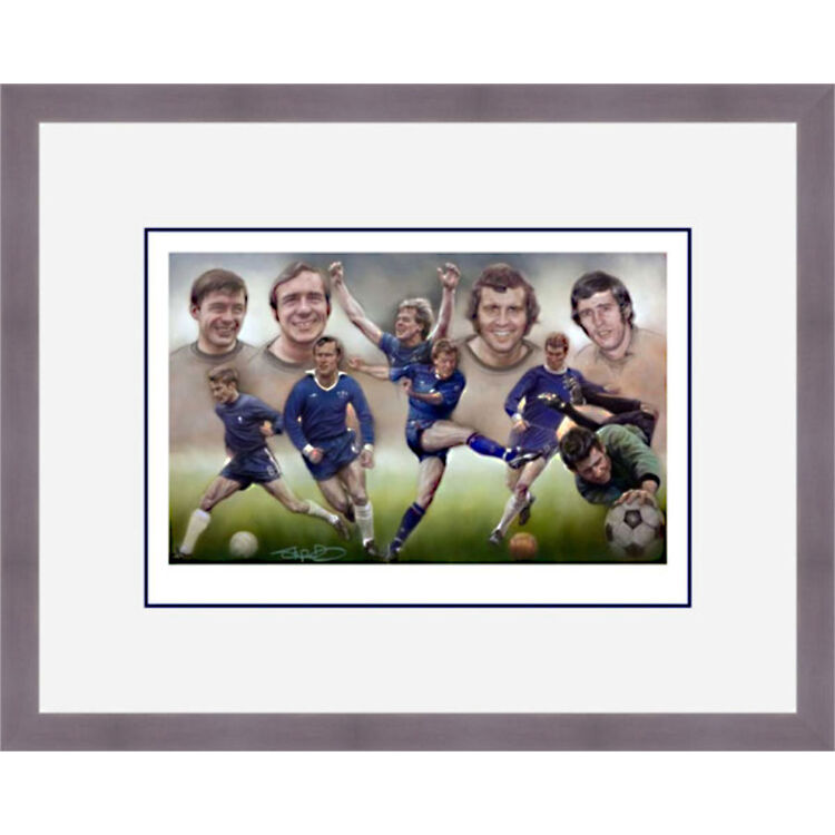 Chelsea - Blue Is The Colour Framed Limited Edition Art Print by Stephen Doig