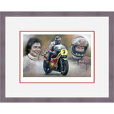 Barry Sheene Framed Limited Edition Art Print by Stephen Doig