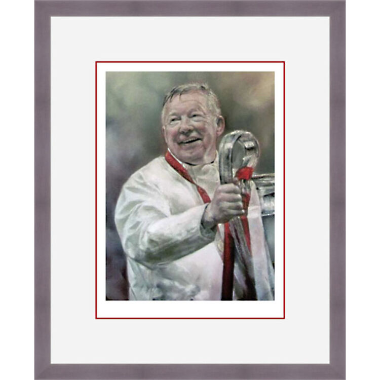 Sir Alex Ferguson - Champions League 2007/08 Limited Edition Art Print by Stephen Doig
