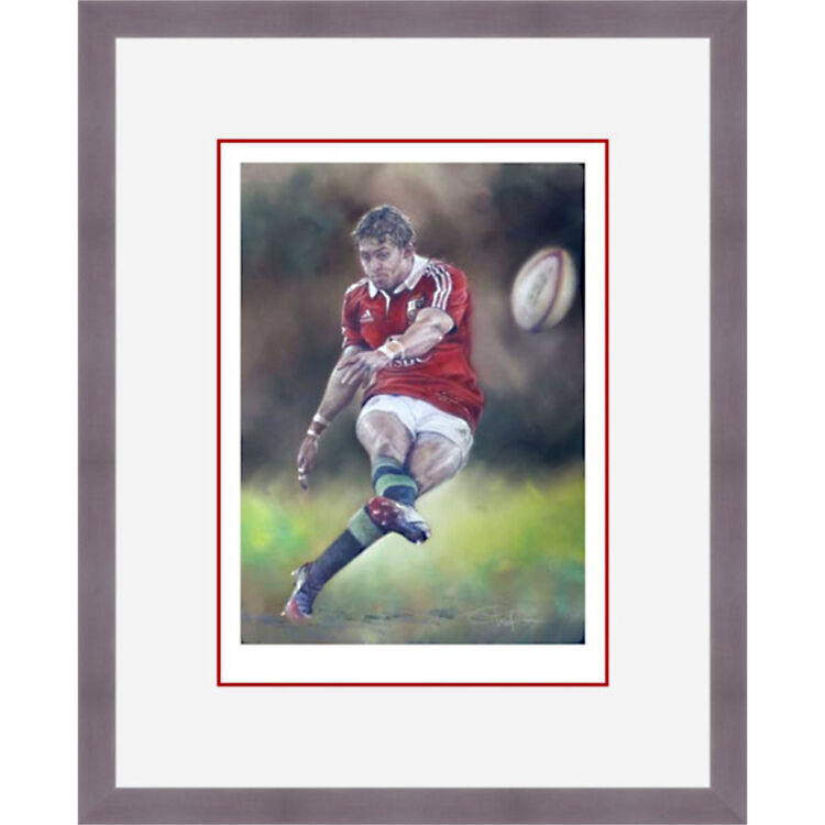 Leigh Halfpenny - Lions 2013 Framed Limited Edition Art Print by Stephen Doig