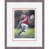 Leigh Halfpenny - Lions 2013 Framed Limited Edition Art Print by Stephen Doig