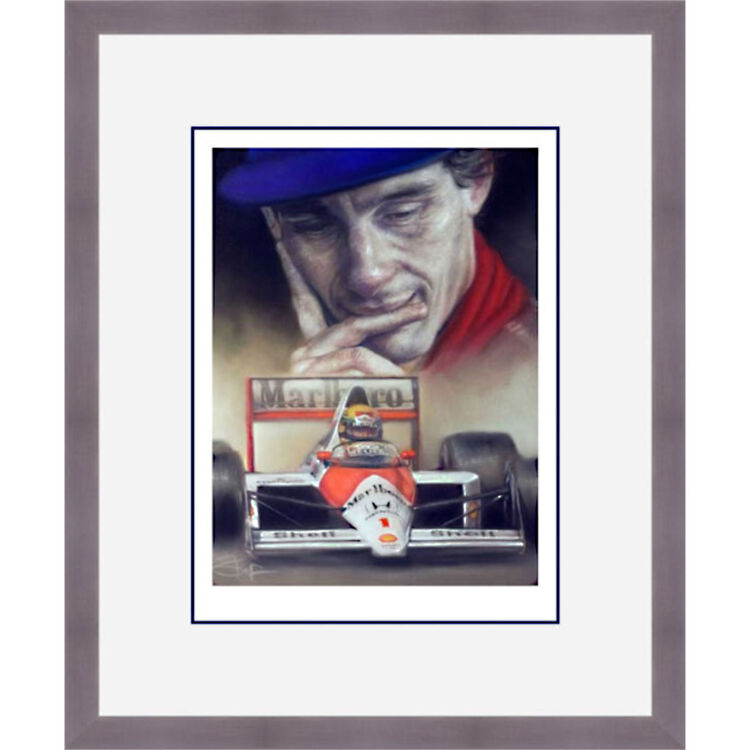 Ayrton Senna - No Ordinary Man Framed Limited Edition Art Print by Stephen Doig