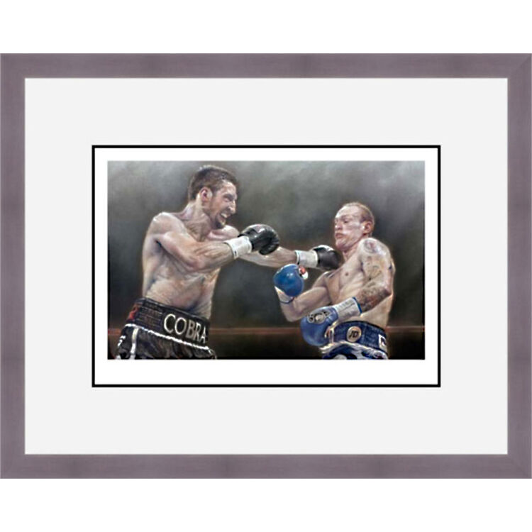 Cobra Strikes - Froch v Groves (Wembley 2014) Framed Limited Edition Art Print by Stephen Doig