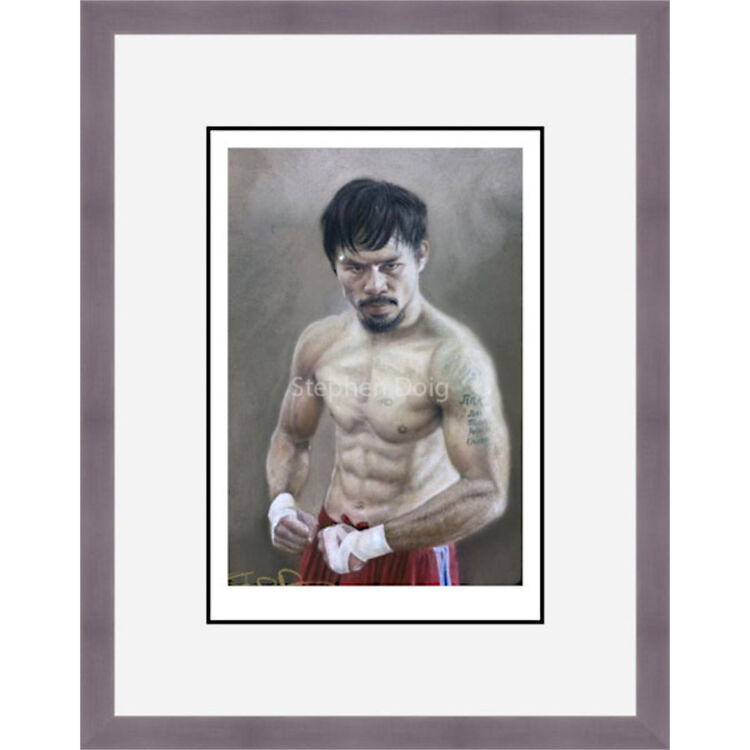 The Destroyer - Manny Pacquiao Framed Limited Edition Art Print by Stephen Doig