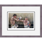 Carl Frampton v Santa Cruz Framed Limited Edition Art Print by Stephen Doig