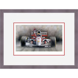 Ayrton Senna - Monaco 1993 Framed Limited Edition Art Print by Stephen Doig