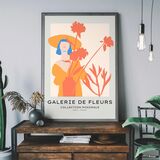Flower Gallery Minimal Art Framed Print
