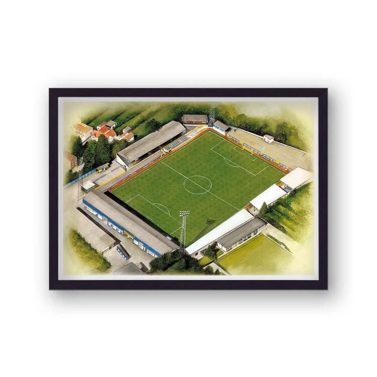 The Manor Ground Home of Oxford United FC Framed Stadium Art Prin