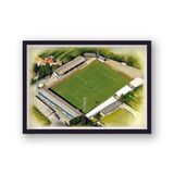 The Manor Ground Home of Oxford United FC Framed Stadium Art Prin