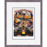 Max Verstappen Framed Limited Edition Art Print by Stephen Doig