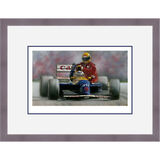 Mansell & Senna - Silverstone 1991 Framed Limited Edition Art Print by Stephen Doig