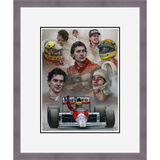 Ayrton Senna Framed Limited Edition Art Print by Stephen Doig