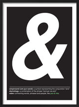 Ampersand Framed Art Print by Yeah, That