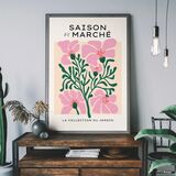 Market Season Minimal Flowers Framed Print