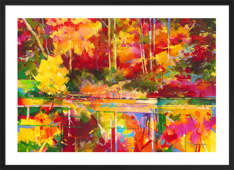 Early Evening at Waterloo Screens Framed Art Print by Doug Eaton