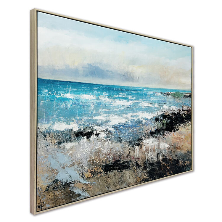 Orange Glow Framed Canvas Art Print by Joanne Last