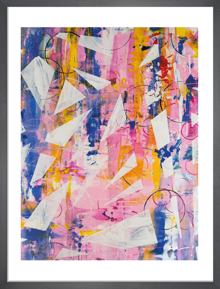 Dancing Rainbow Framed Art Print by Anna Bernad