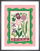 Folklore Pink Poppy Framed Art Print by Summer Thornton