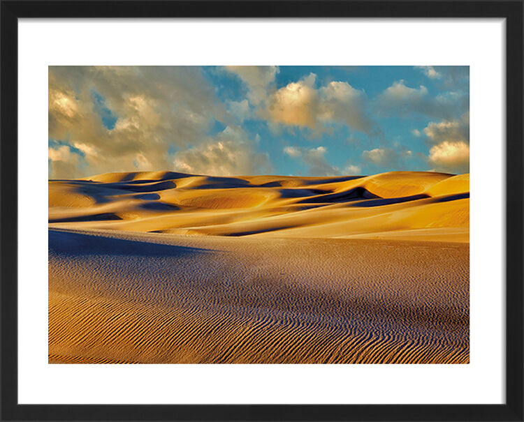 Oregon Dunes at Sunset Framed Art Print by Dennis Frates
