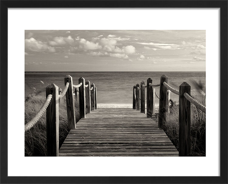 Pathway to Paradise Framed Art Print by Dennis Frates